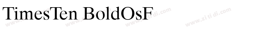 TimesTen BoldOsF字体转换